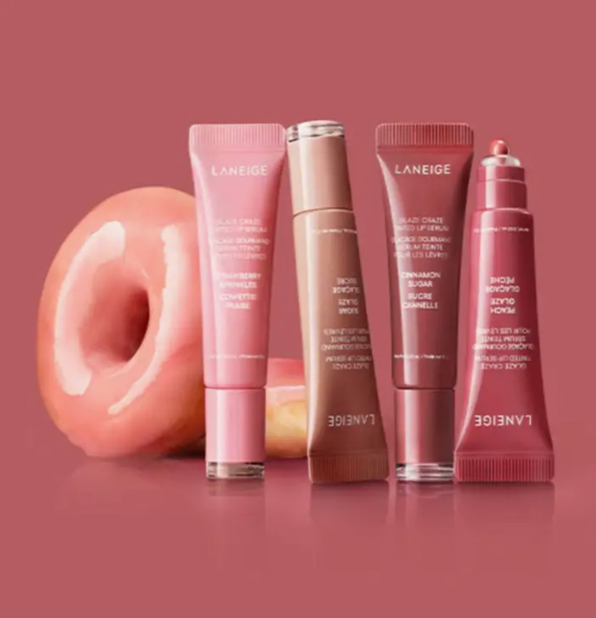 LANEIGE Glaze Craze Tinted Lip Serum: Hydrating Lip Serum for Glossy, Nourished Lips with Plumping Polypeptides