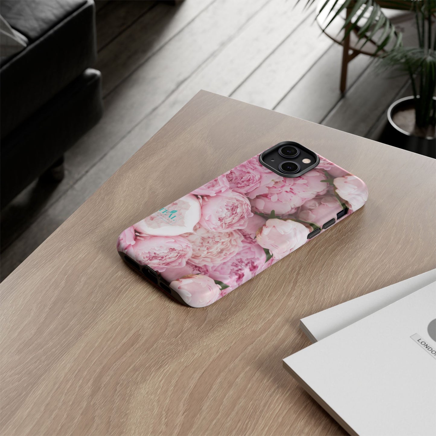 Pink Peonies Bouquet Phone Case Iphone and Android