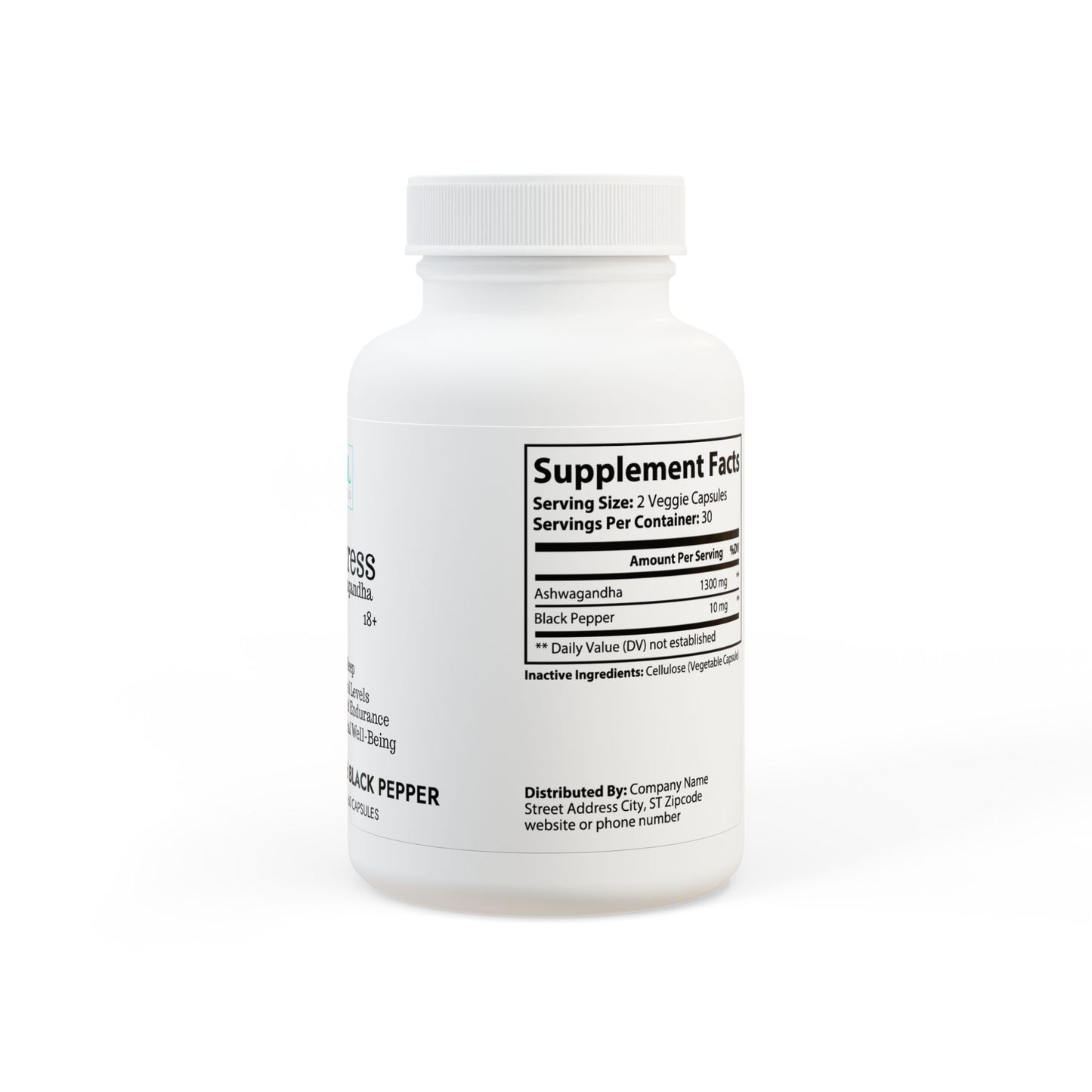 De-Stress with Ashwagandha  (60 capsules)