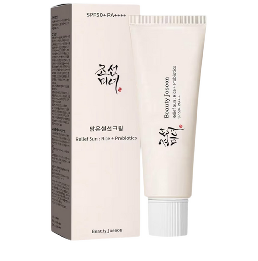 Beauty of Joseon Relief Sun Organic Korean sunscreen SPF50+, PA++++ Riceand Probiotics | Korean Skin Care Solution for All Skin TypesNourishing Skin Protection and UV Def