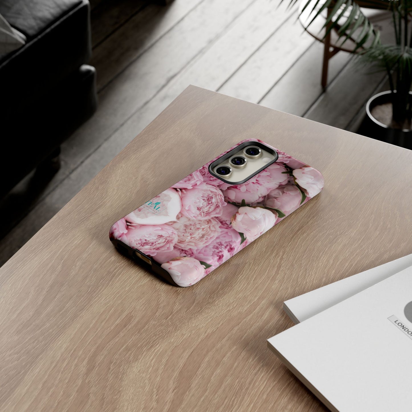 Pink Peonies Bouquet Phone Case Iphone and Android