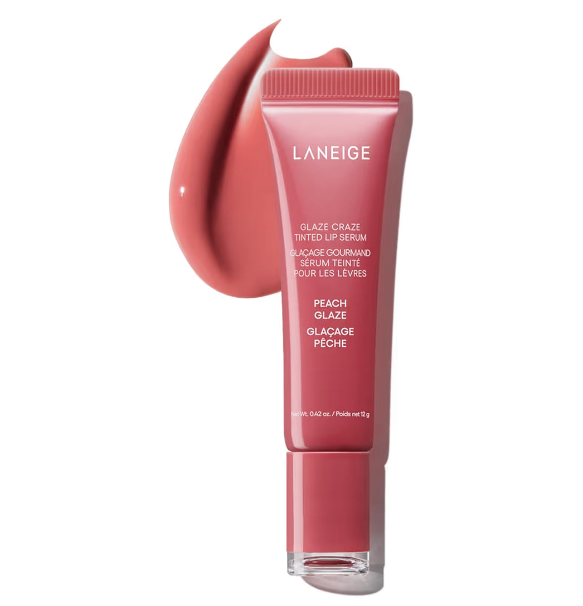 LANEIGE Glaze Craze Tinted Lip Serum: Hydrating Lip Serum for Glossy, Nourished Lips with Plumping Polypeptides