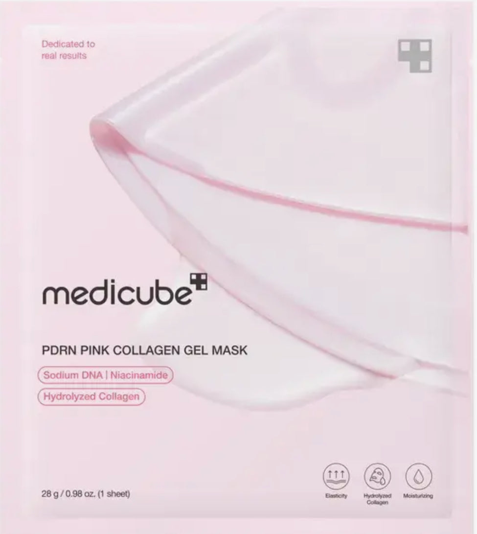 Medicube Jelly Gel Mask with Salmon DNA PDRN Pink Collagen | Overnight Face Mask for Glass Glow Skin | Elasticity, Hydrating, Firming and Moisturizing | Korean Skincare