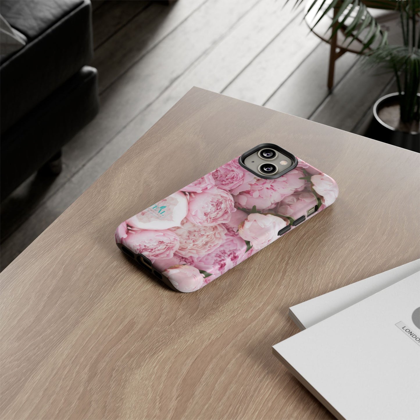 Pink Peonies Bouquet Phone Case Iphone and Android