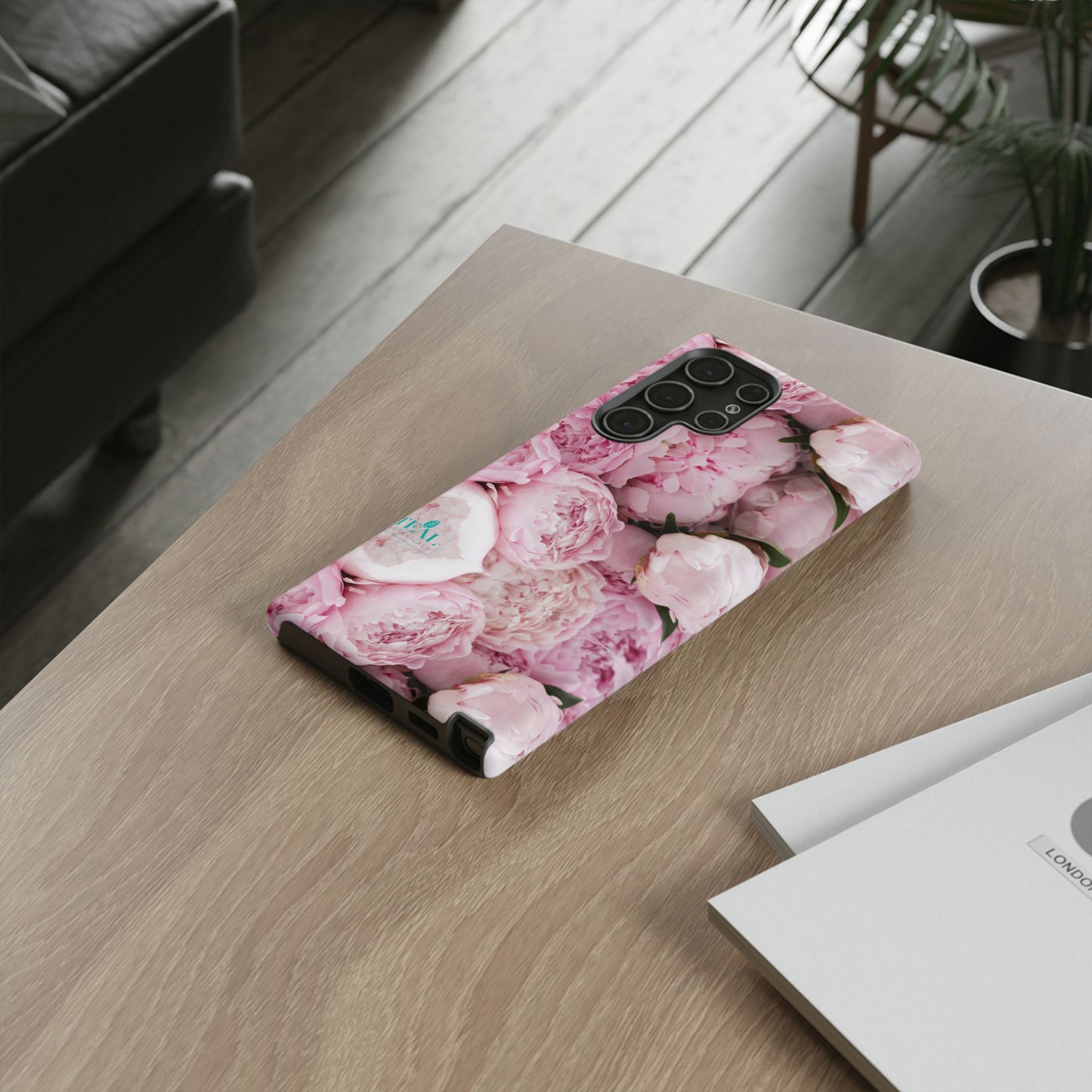 Pink Peonies Bouquet Phone Case Iphone and Android