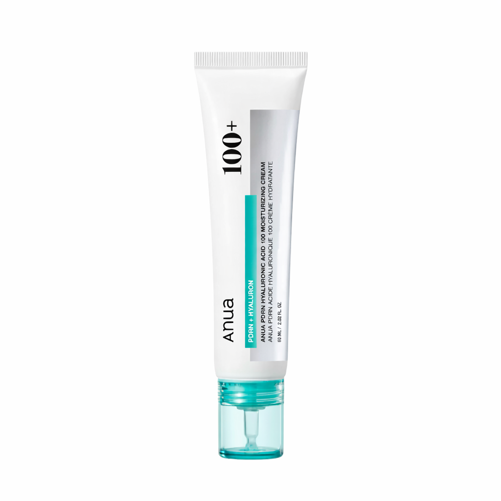 ANUA PDRN Hyaluronic Acid 100 Moisturizing Cream, Lightweight Hydrating Moisturizer with Salmon DNA, Hyaluronic Acid, Collagen For Glass Skin, Korean Skin Care Kbeauty