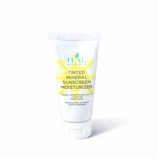 Tinted Mineral Sunscreen Moisturizer SPF 30 UVA UVB Reef Safe Lightweight Fragrance Free