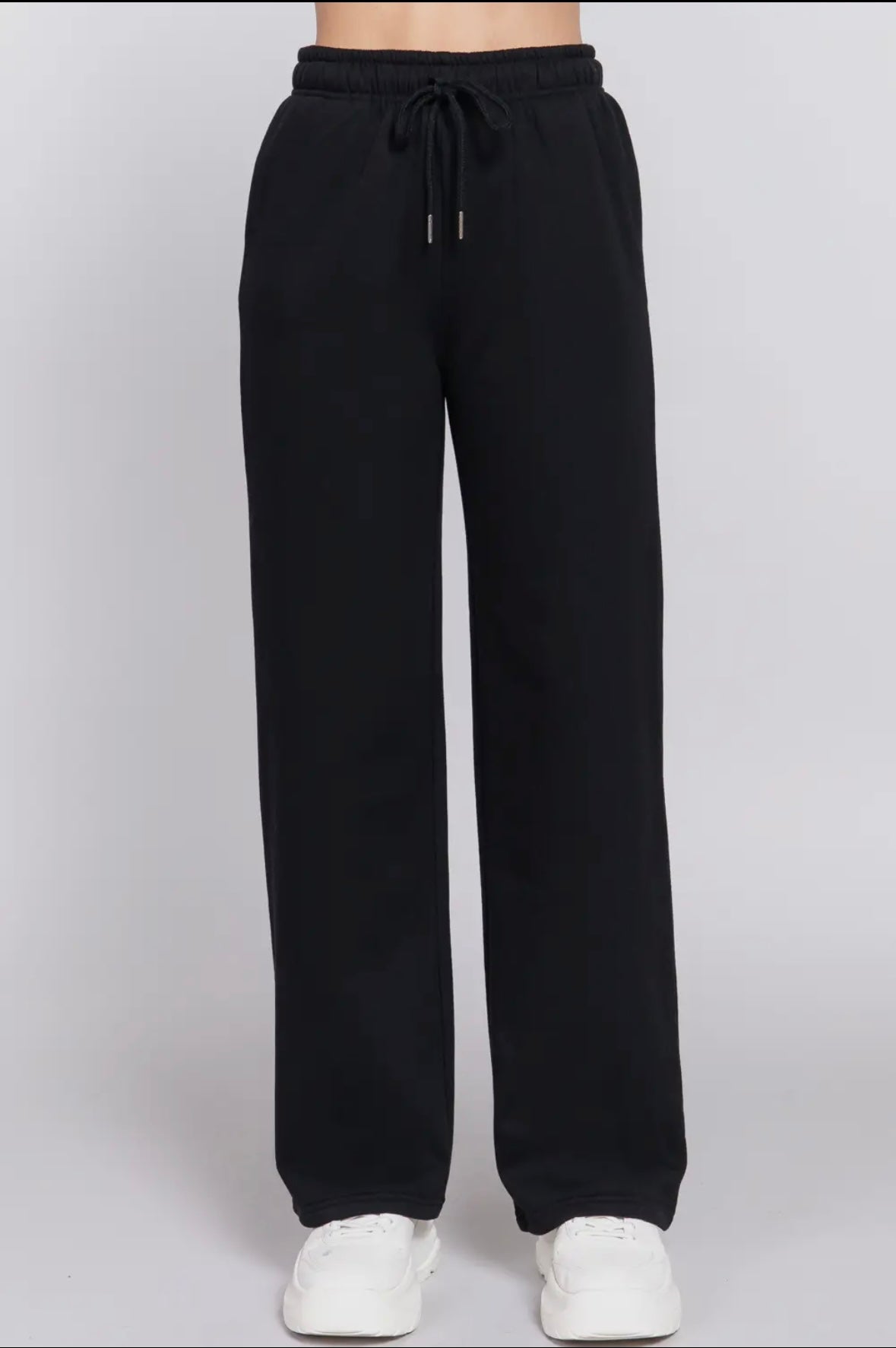 Straight Leg Fleece Jogger Pants