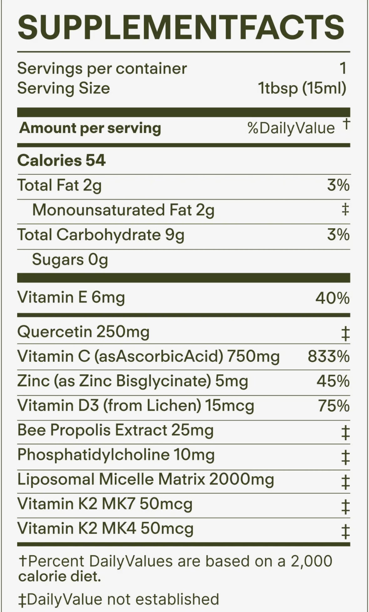 Immunity 6-in-1 Liposomal Vitamin C Packets, Zinc, D3 + K2, Quercetin, Bee Propolis & Avocado Oil - Antioxidant Liquid Supplement for Immunity, Skin & Bone