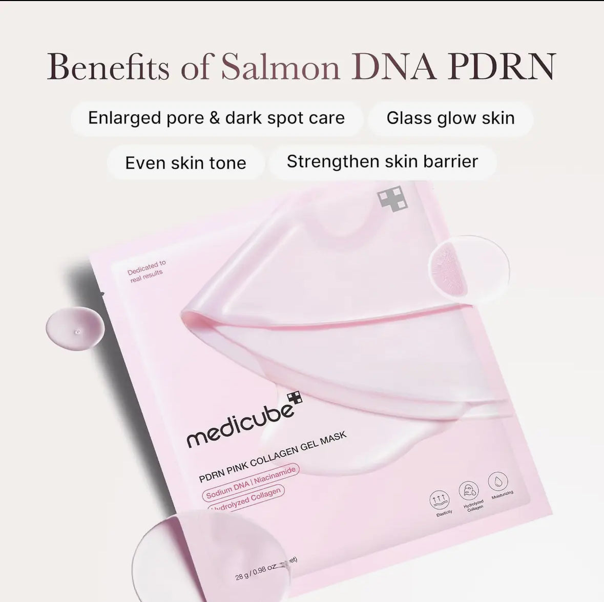 Medicube Jelly Gel Mask with Salmon DNA PDRN Pink Collagen | Overnight Face Mask for Glass Glow Skin | Elasticity, Hydrating, Firming and Moisturizing | Korean Skincare
